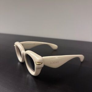 Loewe Ivory Sunglasses with Gold Detail